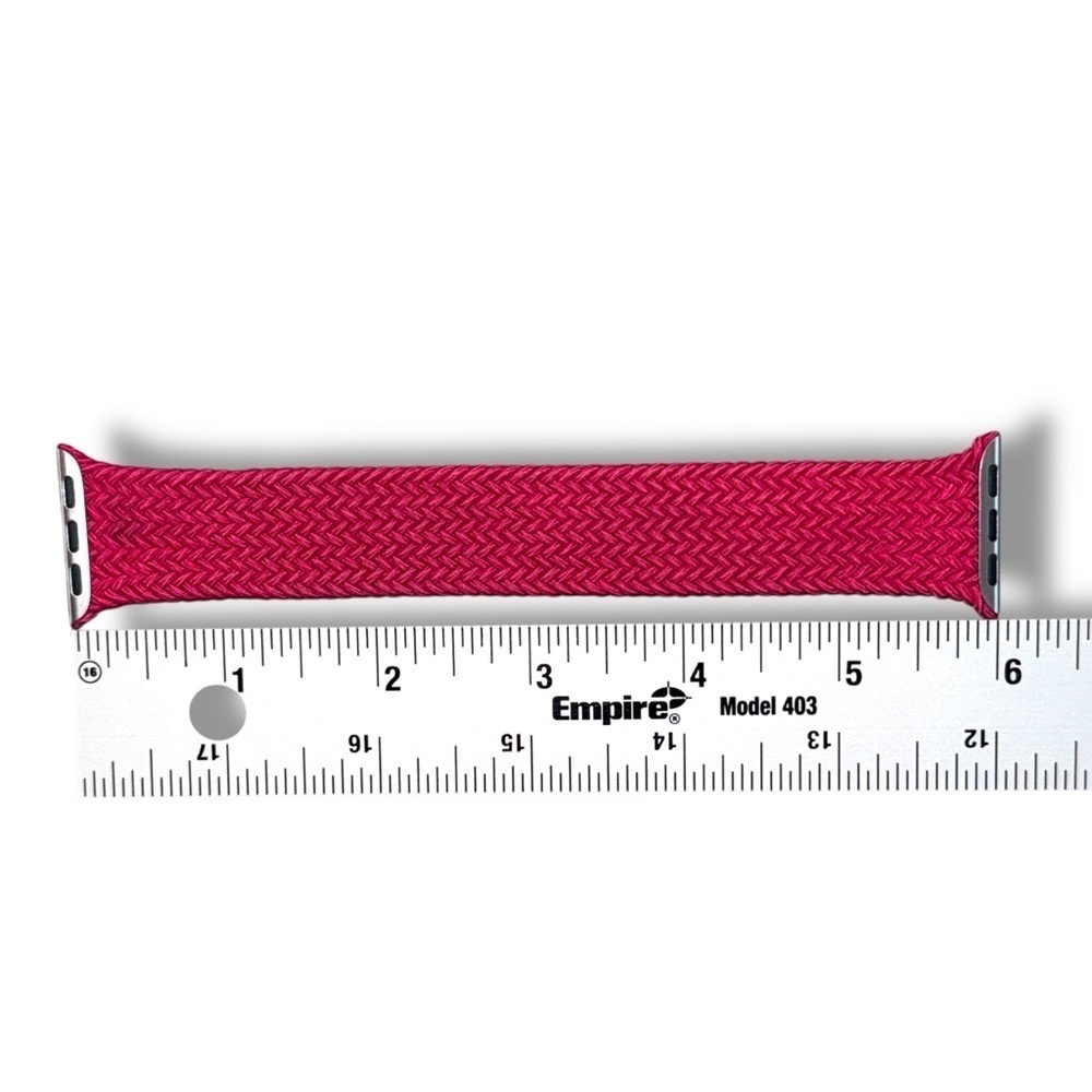 41mm Rasberry Braided Solo Loop - Size 8 - Picture 3 of 5